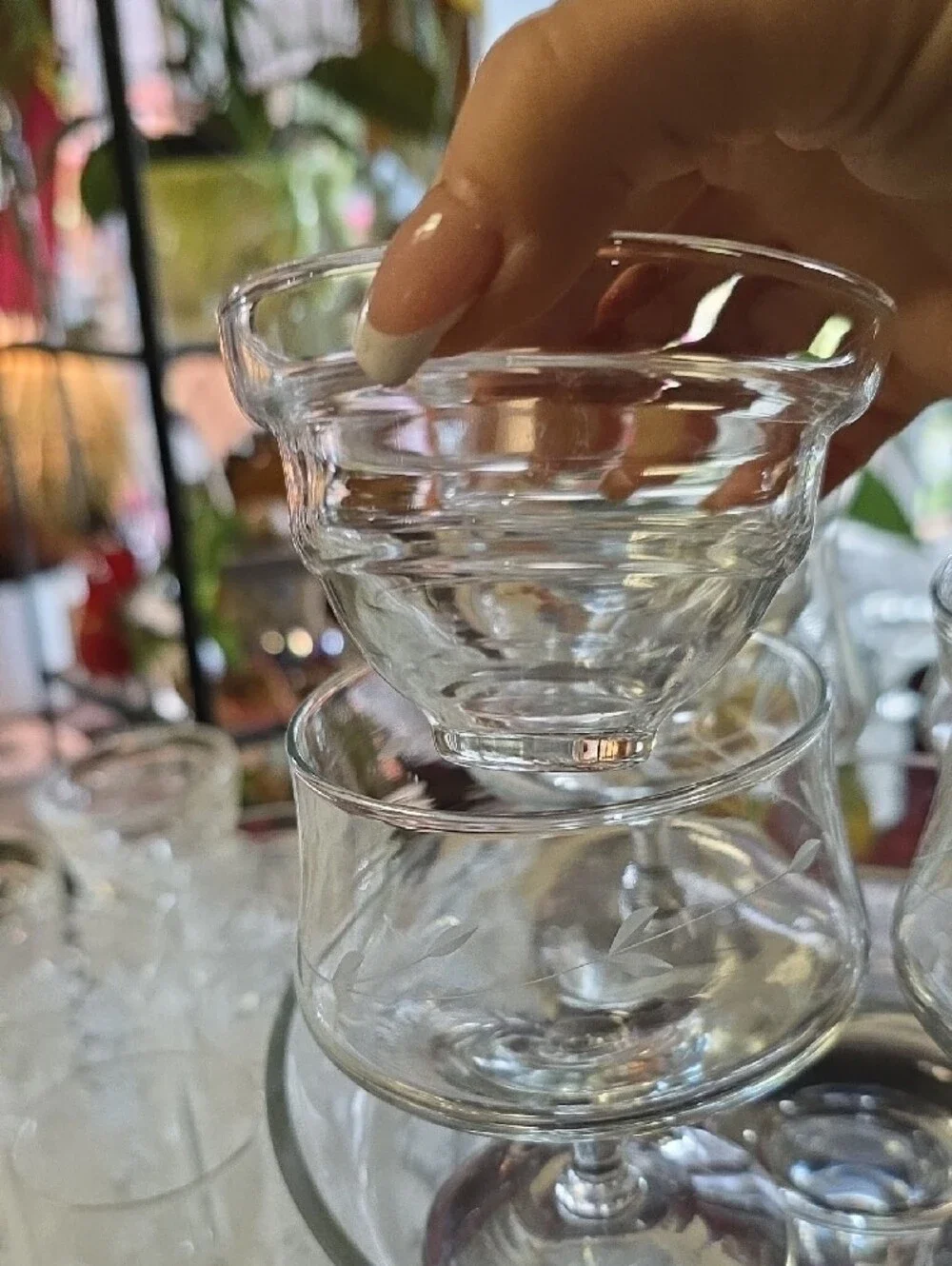 Vintage Princess House Shrimp Cocktail Glasses - Set of 4